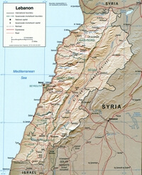 carte Liban