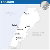 carte simple Liban