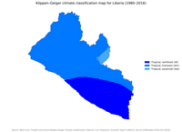 carte Liberia climat