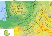 carte Lituanie géologique