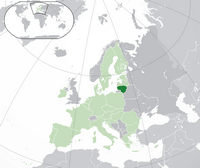 carte Lituanie Europe