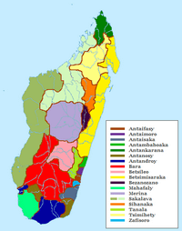 carte Madagascar groupe ethnique