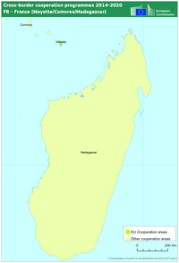 grande carte vierge Madagascar