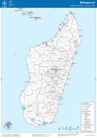 carte Madagascar ville village rivière