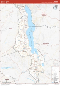 carte routière Malawi route