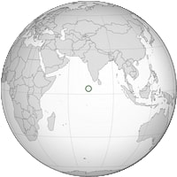 carte localisation Maldives monde