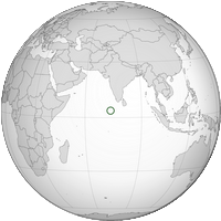 Carte de la localisation des Maldives dans le monde