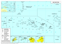 Carte Micronésie capitale ville aéroport