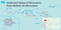 Carte Micronésie île principale