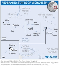 Carte Micronésie simple