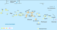 grande carte états Micronésie