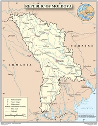 carte Moldavie capitale ville route
