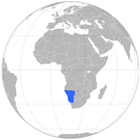 carte Namibie localisation