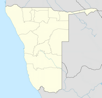 carte vierge Namibie