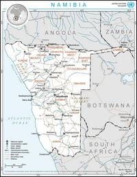 grande carte Namibie route
