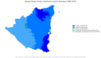 carte climat Nicaragua