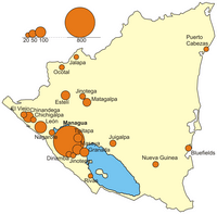 carte ville Nicaragua population