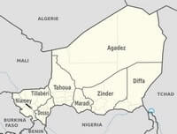 Carte administrative Niger régions
