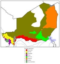 Carte Niger groupes ethniques