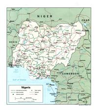Carte Nigéria