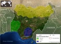 carte Nigeria ethnies principales