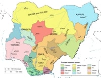 carte Nigeria langues