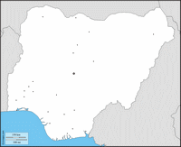 carte Nigéria vierge