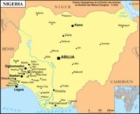 carte Nigeria villes