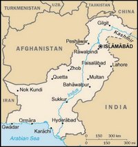 carte Pakistan simple