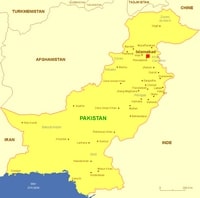 carte Pakistan villes