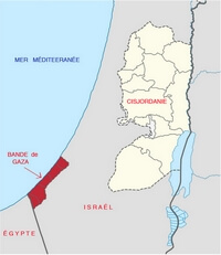 Carte localisation Gaza