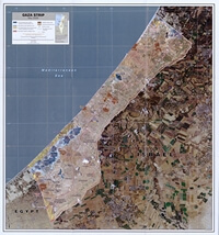 Grande photo satellite Gaza zone accord Oslo