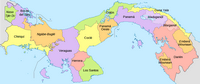 carte région Panama