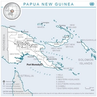 Carte Papouasie-Nouvelle-Guinée capitale région