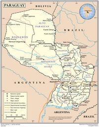 carte Paraguay route ville