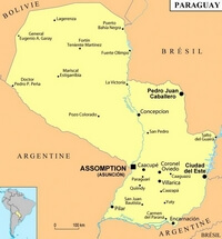 carte Paraguay simple