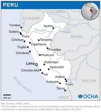 carte Pérou simple