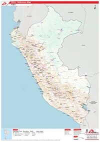 grande carte routière Pérou