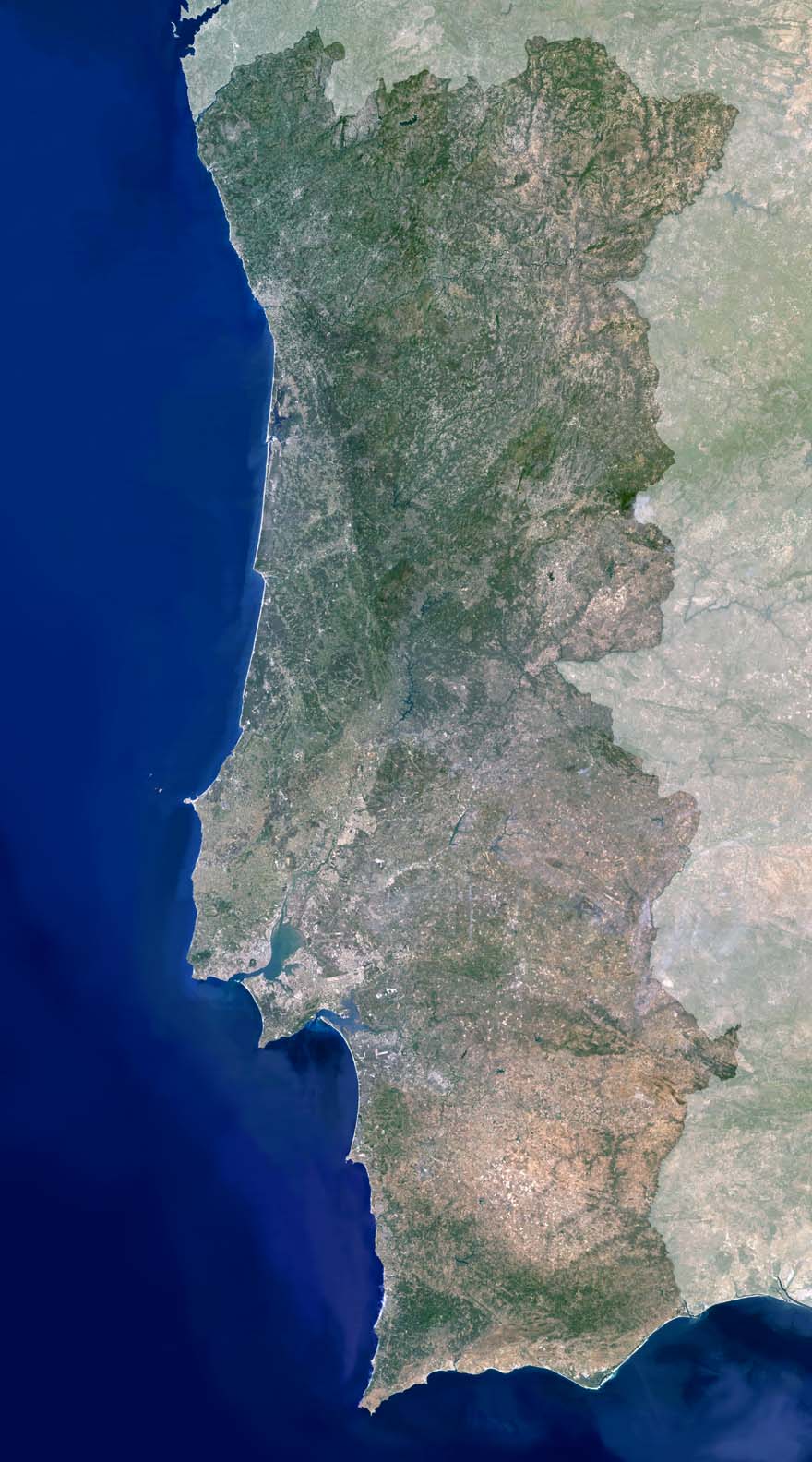 Carte des districts du #Portugal