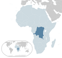 carte localisation République Démocratique Congo