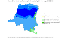 Carte climat République Démocratique du Congo