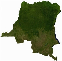 image satellite République Démocratique Congo