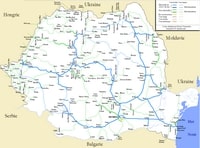 carte Roumanie chemins de fer