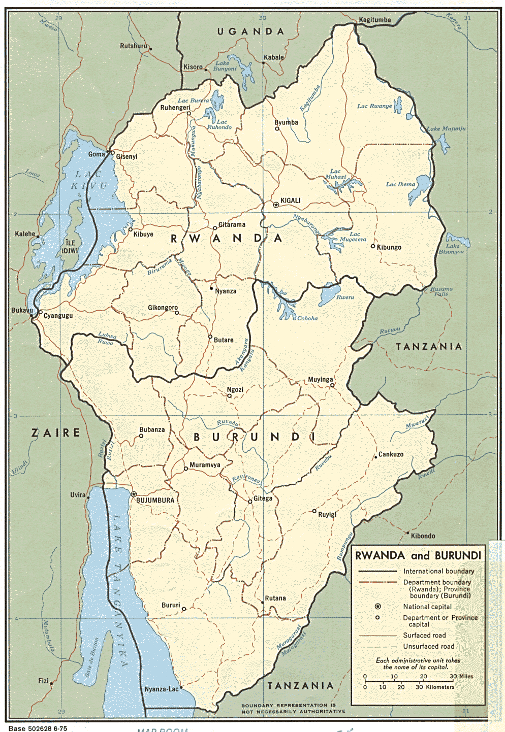 carte Rwanda