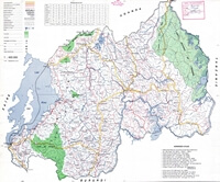 grande carte routière Rwanda