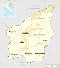 Carte région Saint-Marin