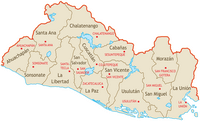 carte administrative Salvador région
