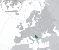 carte localisation Serbie