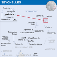 Carte Seychelles simple