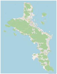 Grande carte Mahé Seychelles
